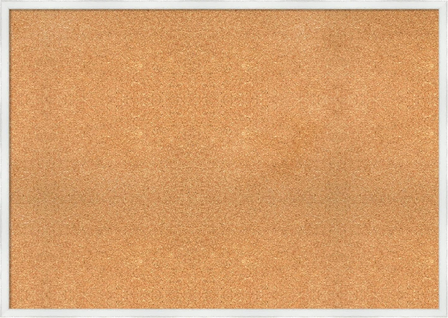 Amanti Art Natural Cork Board for Wall, 29x41 Vision Board with White Frame, X-Large Corkboard Office Decor for Home Organization, Country Rustic Corkboard Pinboard to Display Items for Home