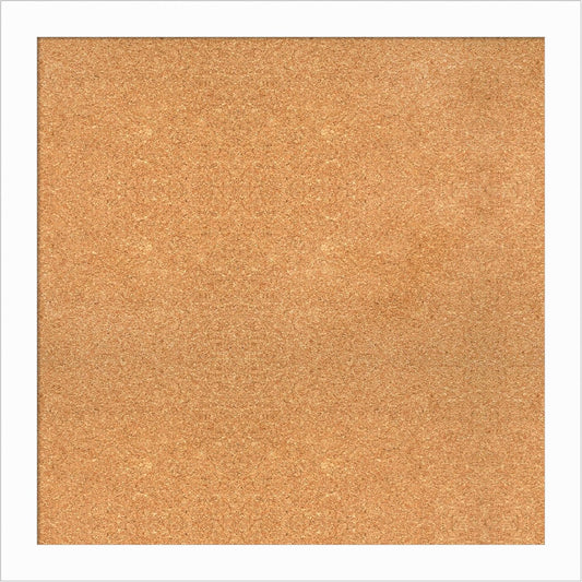 Amanti Art Natural Cork Board for Wall, 31x31 Vision Board with White Frame, Large Corkboard Office Decor for Home Organization, Casual Corkboard Pinboard to Display Items for Home Organization in