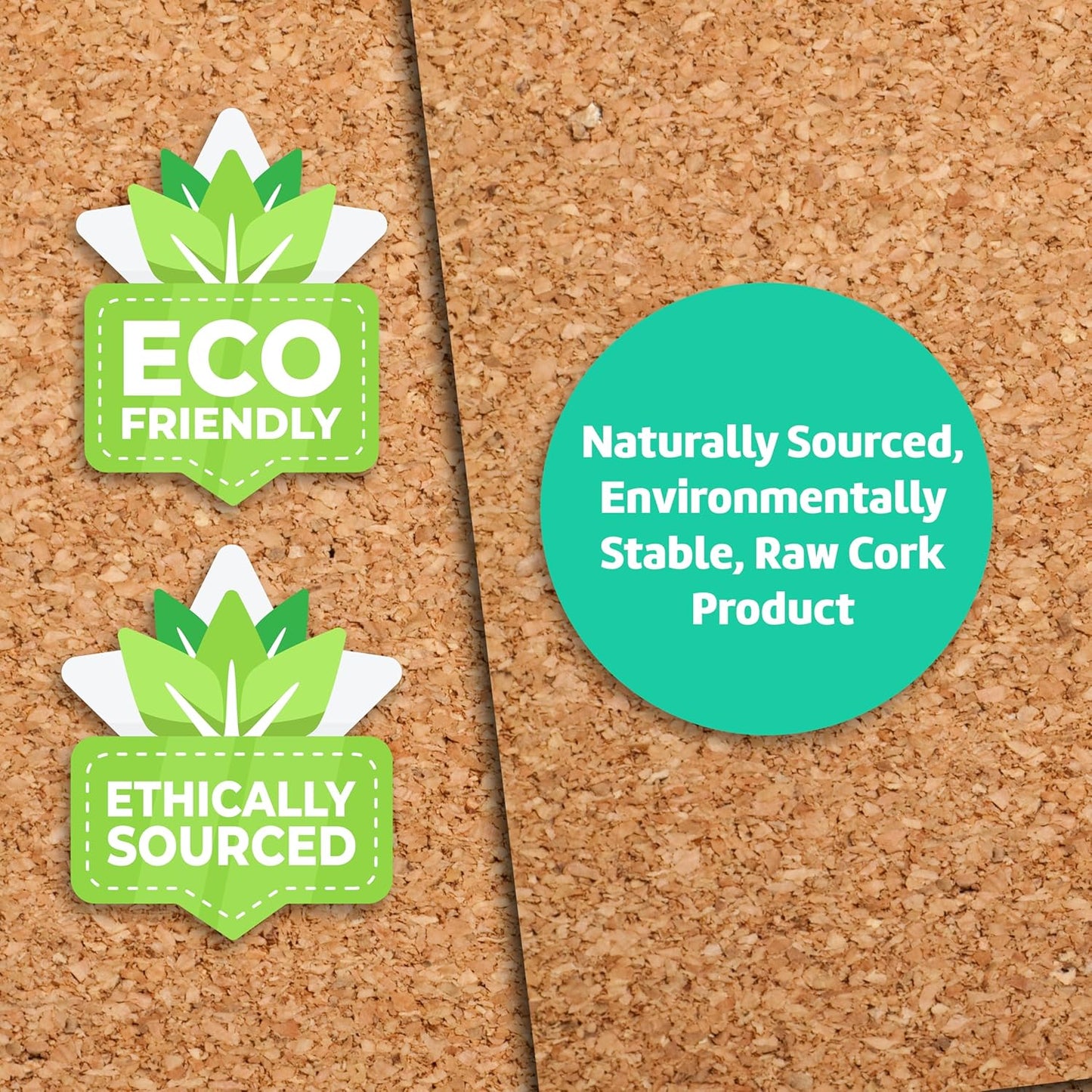 Flipside Products Cork Roll 4' x 8' x 3MM - DIY Bulletin Board, Wall Accent, Décor, Soundproofing, Cork Board Roll, Push Pin Display, Home, School, Office - Environmentally Friendly, Self-Healing