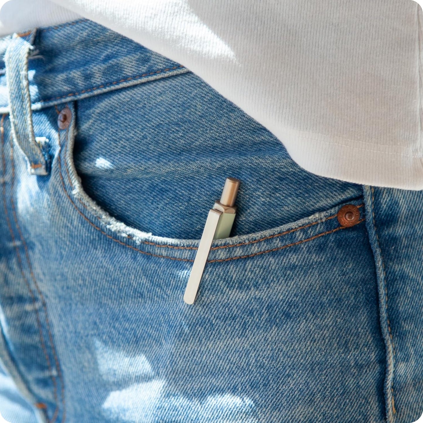 U Brands Cambria Mechanical Pencils, Set of 2, Sage Green, Soft Touch, Medium (0.7 mm) Point, Lead and Eraser Refills