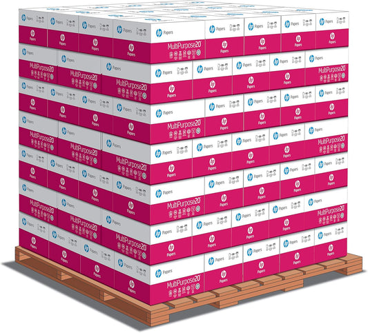 HP Papers | 8.5 x 11 Paper | MultiPurpose 20 lb | 1 Pallet - 112 Cartons (168,000 Sheets) | 96 Bright | Made in USA - FSC Certified | 112530P
