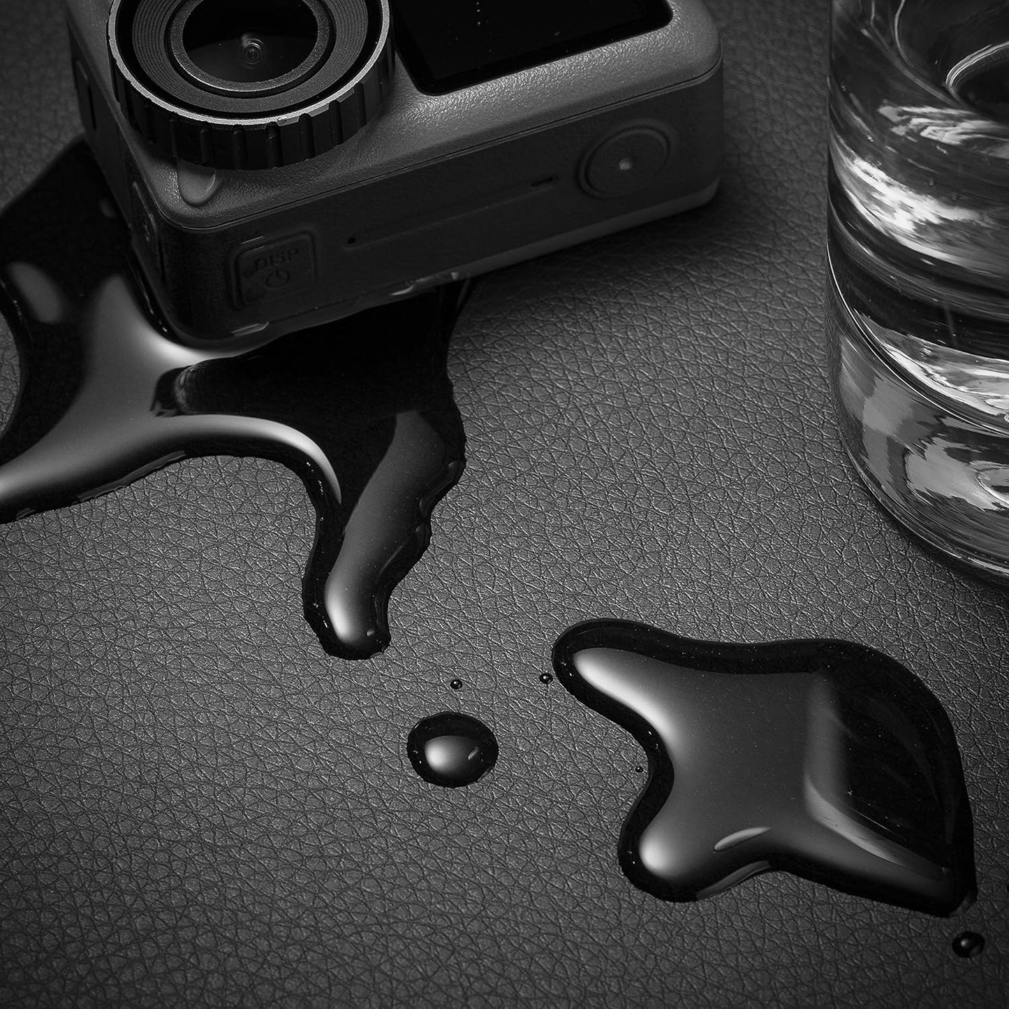 Nekmit Leather Desk Blotter Pad 17 x 12 Inches, Flat, Non-Slip, Waterproof, Black